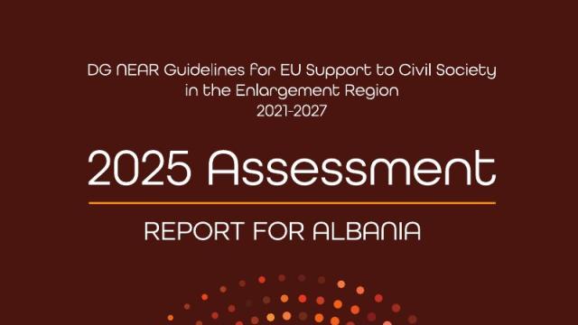 Cover of 2025 Assessment – Report for Albania
